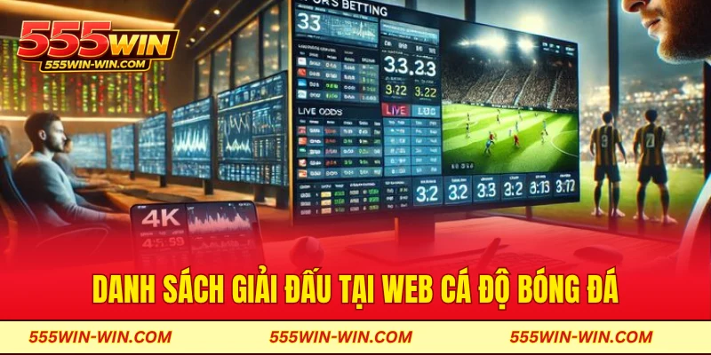 Danh sách giải đấu tại web cá độ bóng đá